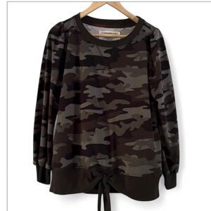 The Sweatshirt Project Camo Tunic Sweatshirt EUC